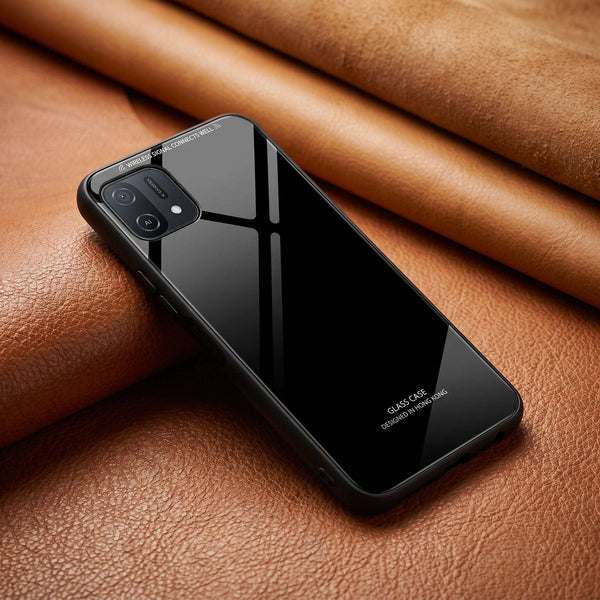 Black Glass case for Oppo A16K