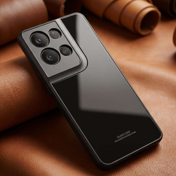 Black Glass case for Oppo Reno 8 Pro