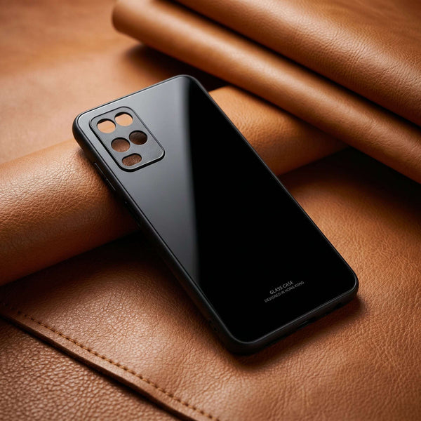 Black Glass case for Oppo A54 4g