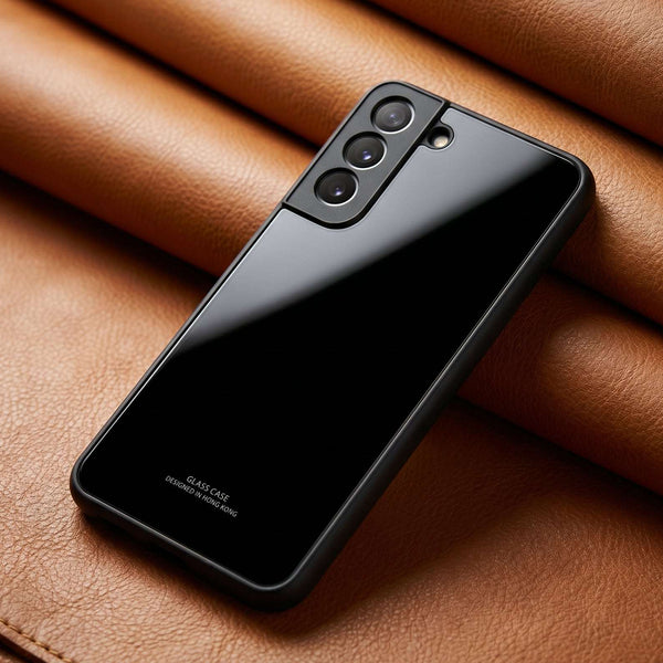 Black Glass case for Samsung S22 Plus