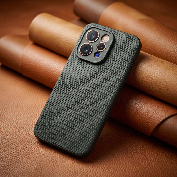 Black Line Wave Silicone Case for Vivo V70 Elite