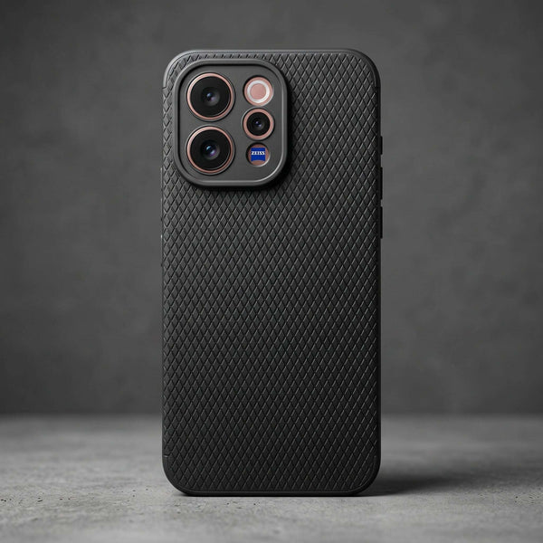 Black Line Wave Silicone Case for Vivo V70 Elite