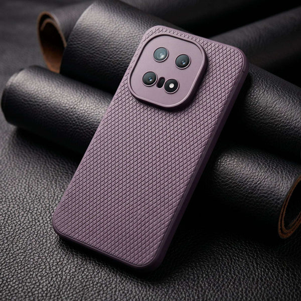 Deep Purple Line Wave Silicone Case for  iQOO 15