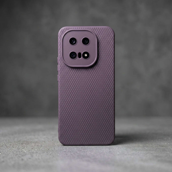 Deep Purple Line Wave Silicone Case for  iQOO 15