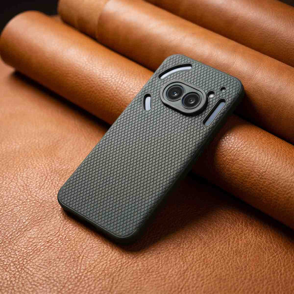 Black Line Wave Silicone Case for Nothing Phone 2A