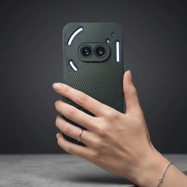 Black Line Wave Silicone Case for Nothing Phone 2A