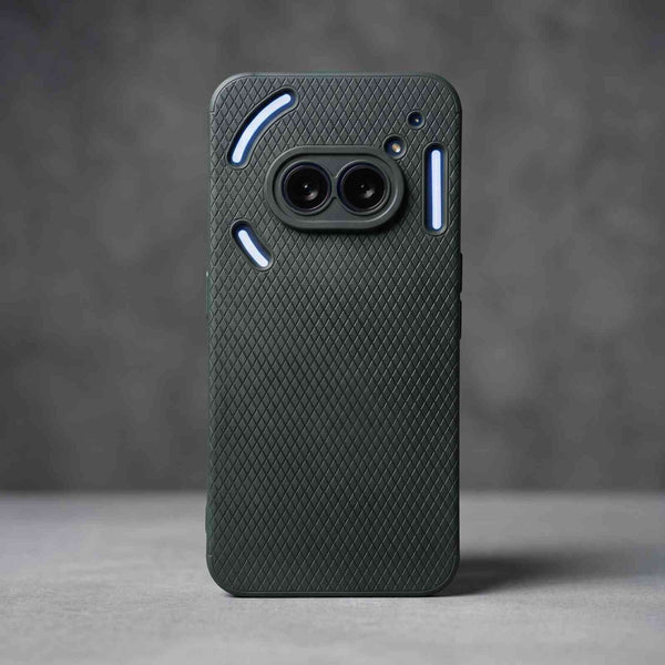 Black Line Wave Silicone Case for Nothing Phone 2A