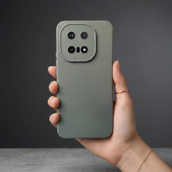 Grey Line Wave Silicone Case for iQOO 15