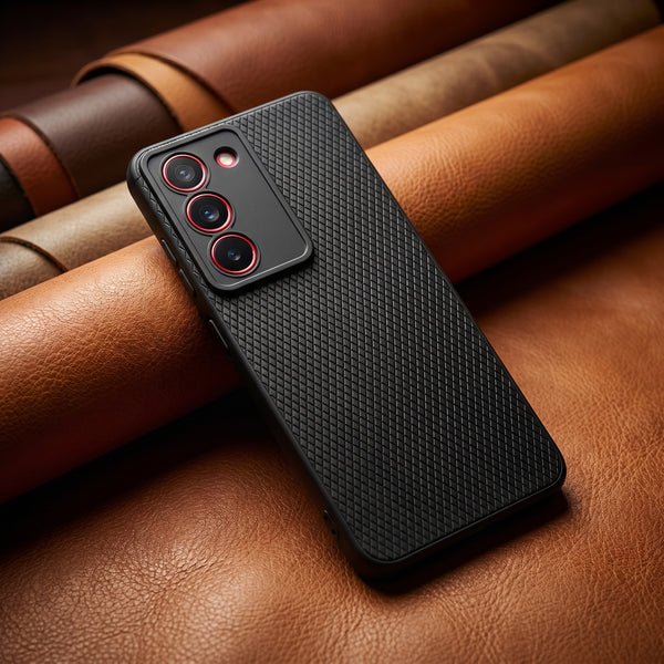 Black Line Wave Silicone Case for Realme 14x