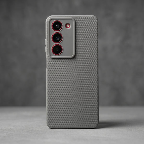 Grey Line Wave Silicone Case for Realme 14x
