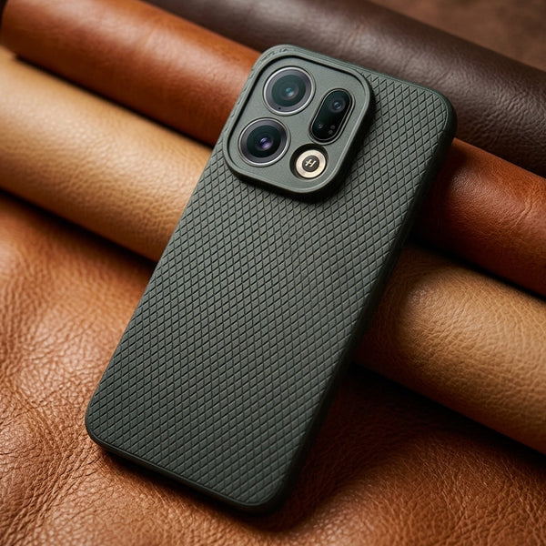 Black Line Wave Silicone Case for Oppo Find X9