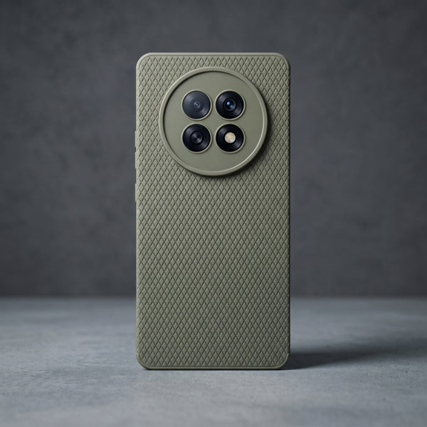 Grey Line Wave Silicone Case for Oppo F31 Pro Plus