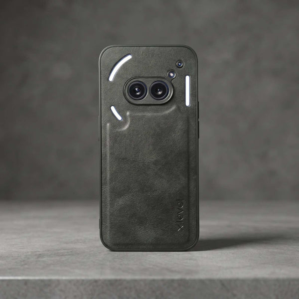 X-LEVEL Black  Leather Case for Nothing Phone 2A