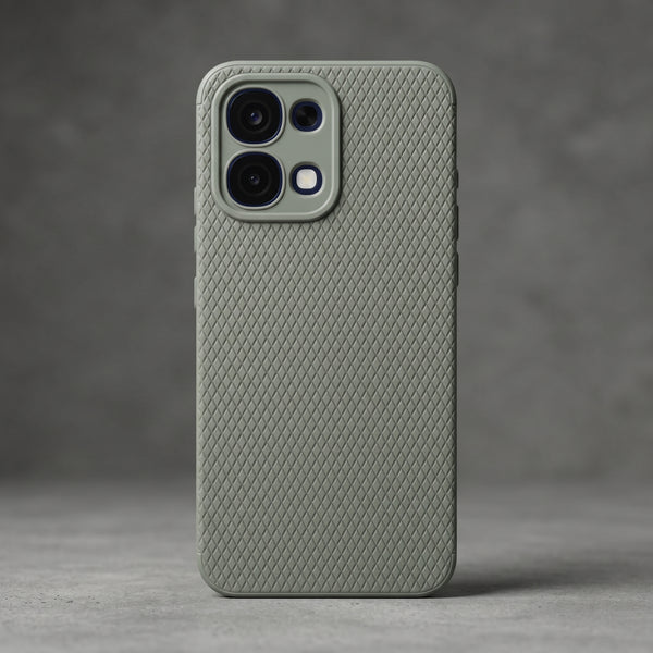 Grey Line Wave Silicone Case for Oppo F31