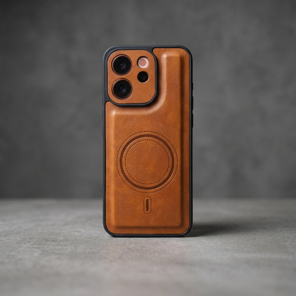 Crest Brown Leather Case for Vivo V70