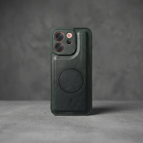 Crest Black Leather Case for Vivo V70