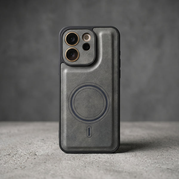 Crest Grey Leather Case for Vivo V70