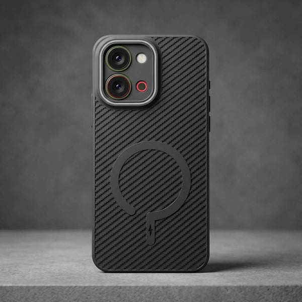 Gripon Black (Grey RING) Silicone Case for Vivo T5x