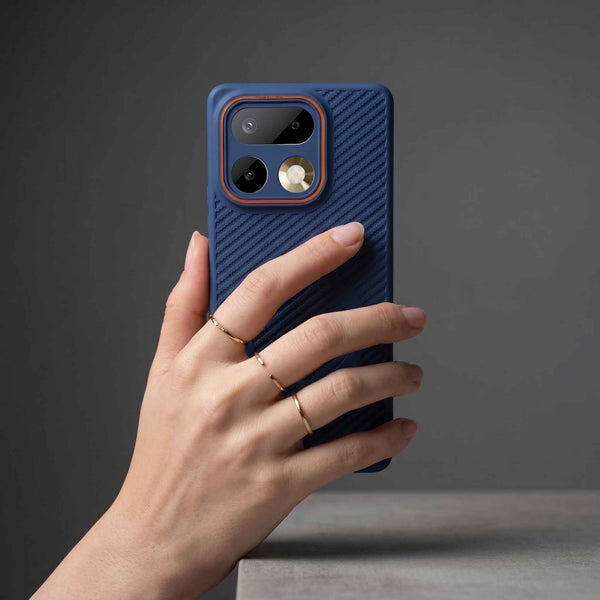 Gripon Dark Blue Silicone Case for Realme 16 Pro Plus