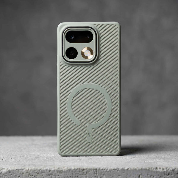 Gripon Grey Silicone Case for Realme 16 Pro Plus