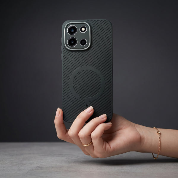 Gripon Black (Grey RING) Silicone Case for Oneplus Nord 6