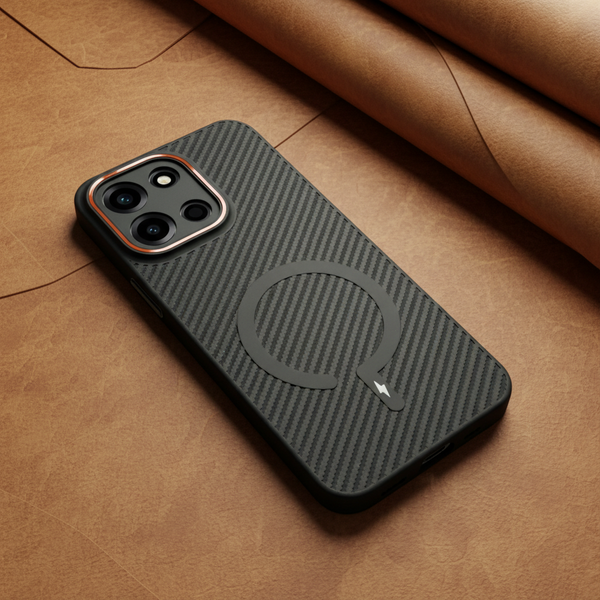 Gripon Black (ORANGE RING) Silicone Case for Oneplus Nord 6