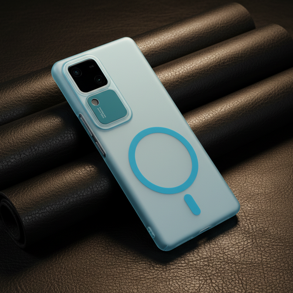 Blue Paper Matte Magsafe Case for Vivo V30