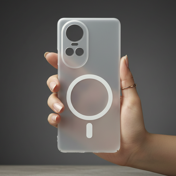 White Paper Matte Magsafe Case for Oppo Reno 10