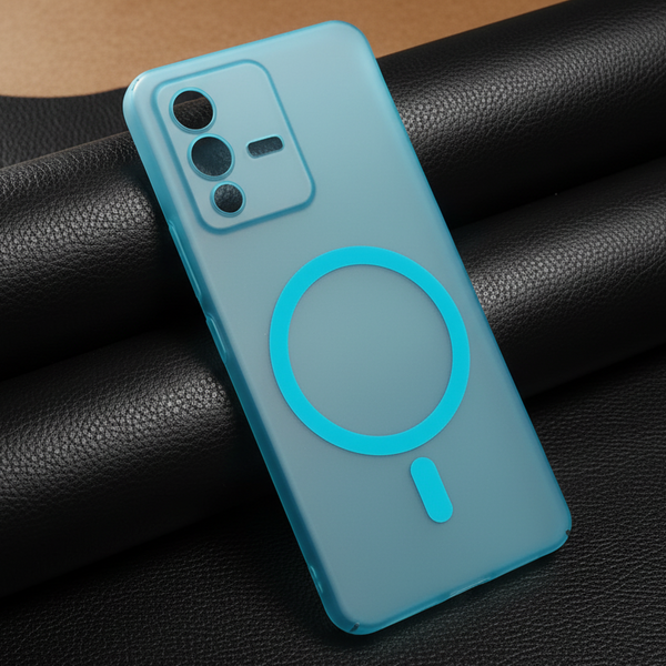 Blue Paper Matte Magsafe Case for Vivo V23