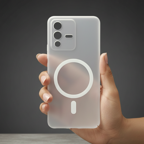 White Paper Matte Magsafe Case for Vivo V23