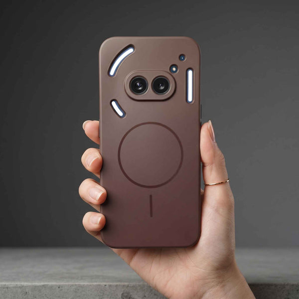 CAVEN Dark Brown Silicone case for Nothing Phone 2A