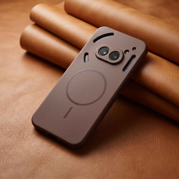 CAVEN Dark Brown Silicone case for Nothing Phone 2A