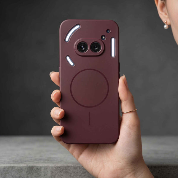 CAVEN Dark Pink Silicone case for Nothing Phone 2A