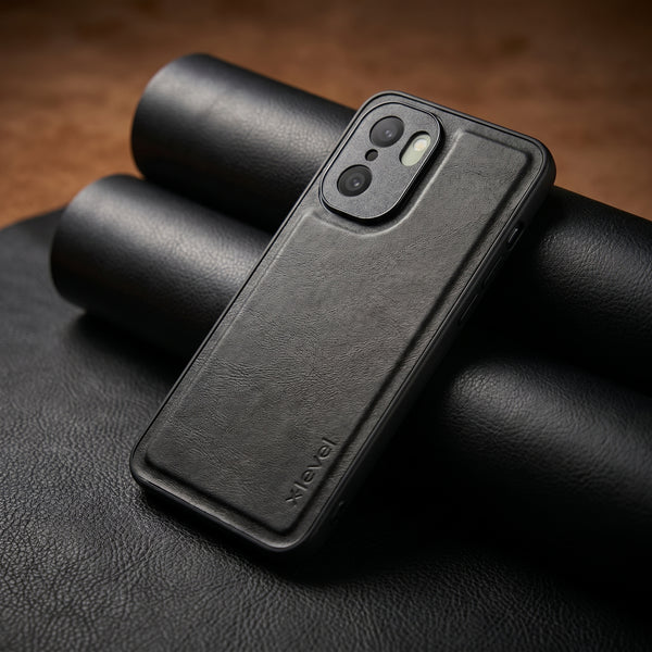 X-LEVEL Black  Leather Case for Oneplus 15R