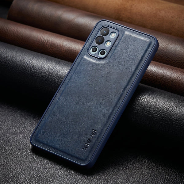 X-LEVEL Dark Blue Leather Case for Oneplus 8T