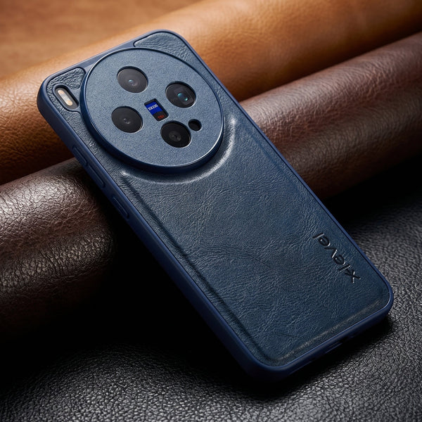 X-LEVEL Blue Leather Case for Vivo X300