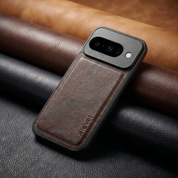 X-LEVEL Dark Brown Leather Case for Google pixel 10