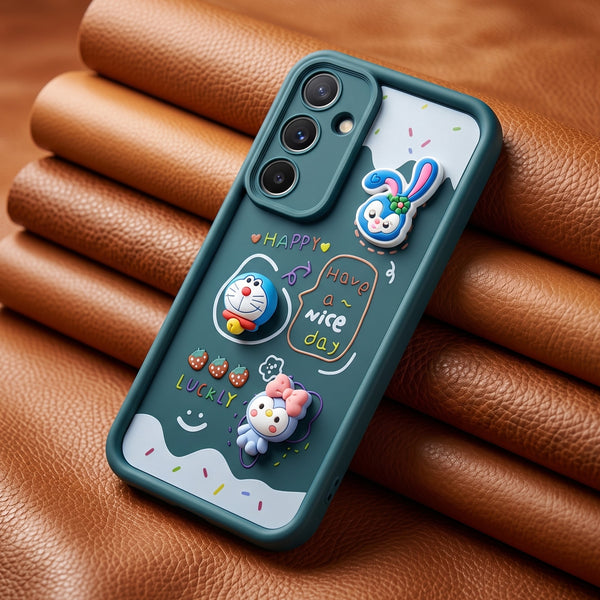 Green Have a Nice Day Silicone case for Samsung A55