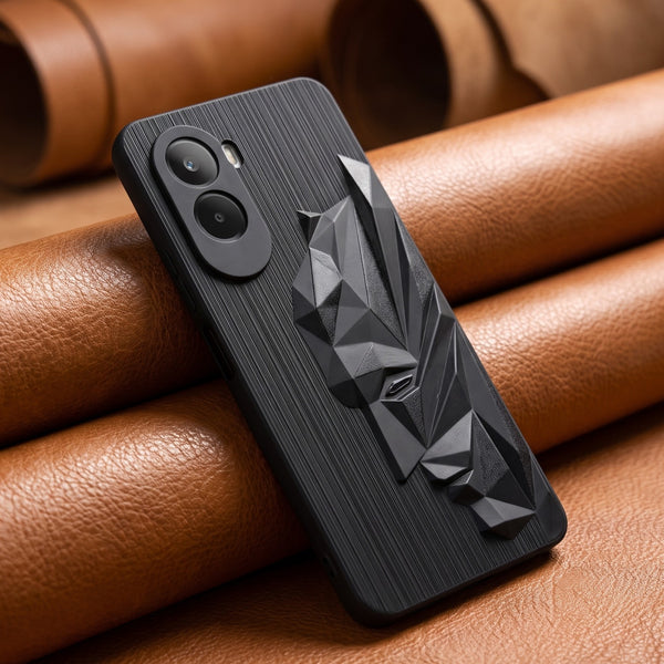 Superhero Engraved logo silicon Case for Poco M7 Plus
