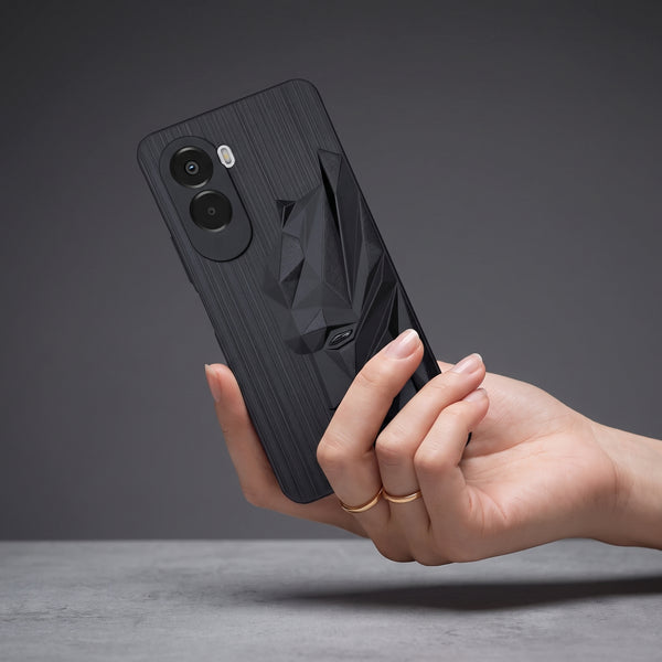 Superhero Engraved logo silicon Case for Poco M7 Plus