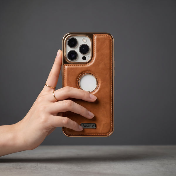 i make Brown Leather Case for Apple iphone 13 Pro