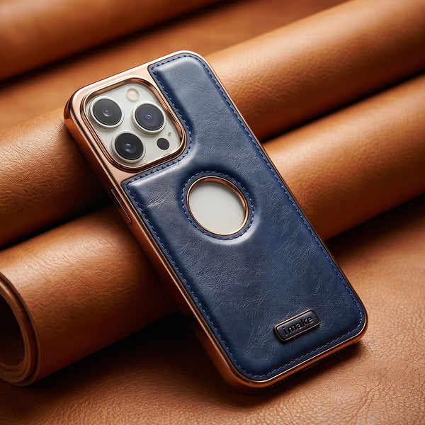 i make Blue Leather Case for Apple iphone 13 Pro