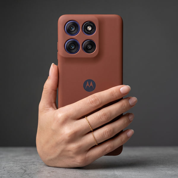 Brown Camera Original Silicone case for Motorola Edge 60 Stylus