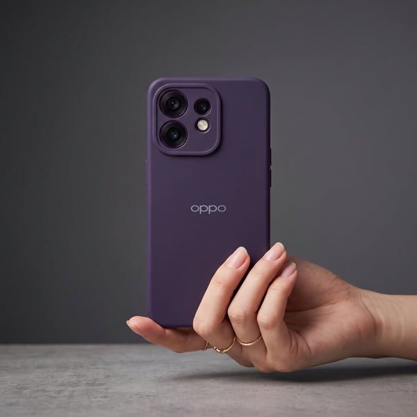 Deep Purple Camera Original Silicone case for Oppo Reno 16