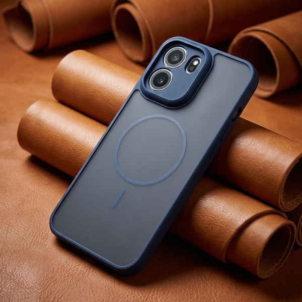 KYRON Dark blue Camera Protection Matte Case for Oneplus Nord Ce 6