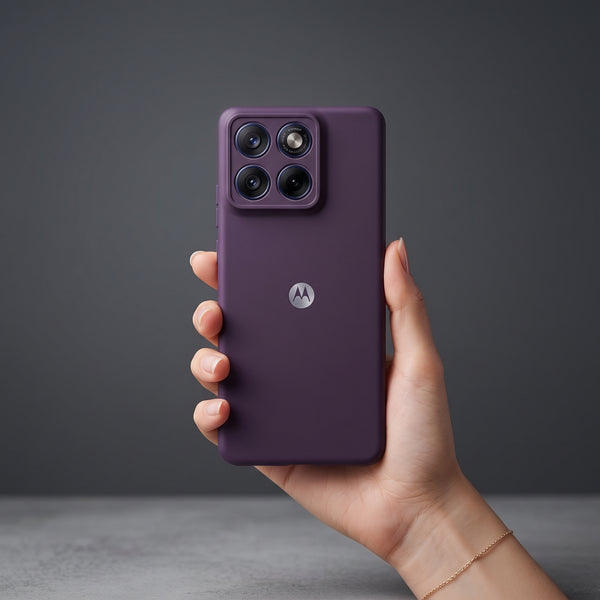 Deep Purple Camera Original Silicone case for Motorola Edge 60 Fusion