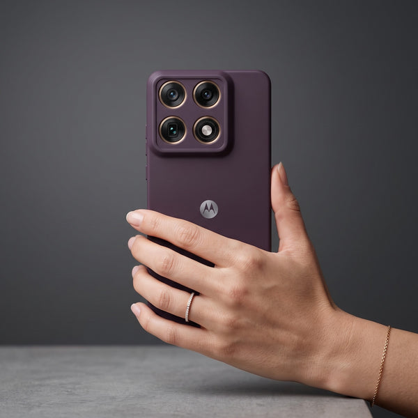 Deep Purple Camera Original Silicone case for Motorola Edge 70 Pro