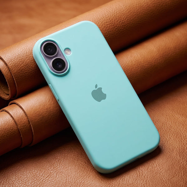 Light Blue Original Silicone case for Apple iphone 18