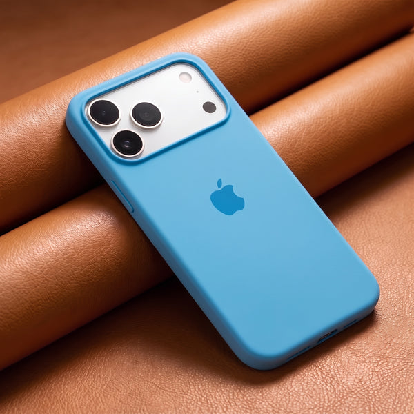 Sky Blue Original Silicone case for Apple iphone 18 Pro