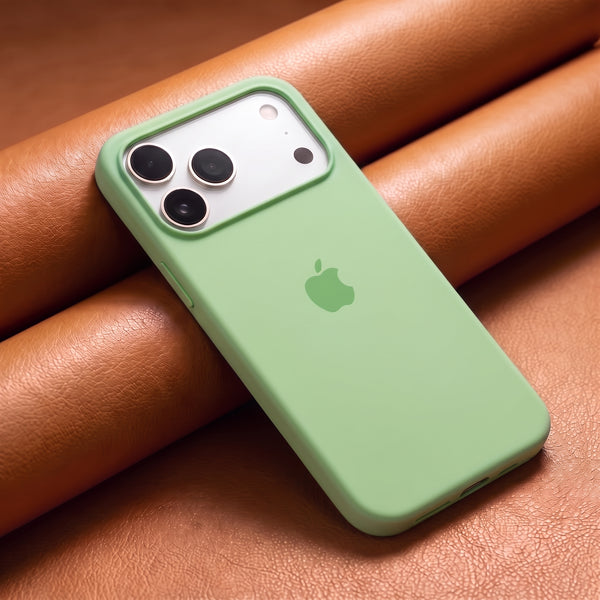 Light Green Original Silicone case for Apple iphone 18 Pro